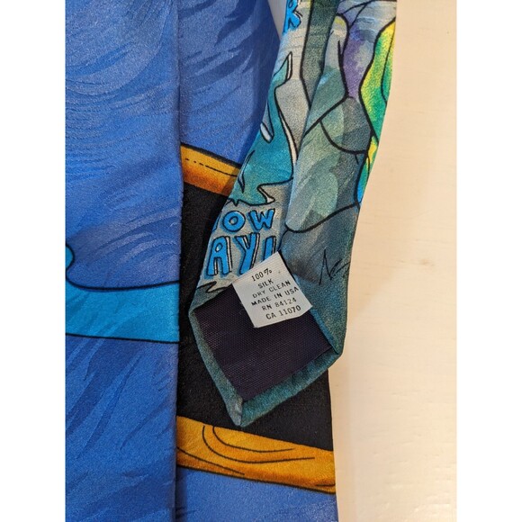 VTG Flintstones Necktie RM Style 1993 EUC Drive In Movie Ralph Marlin - Picture 5 of 5